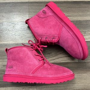 New Ugg neumel II suede lace boots youth 6